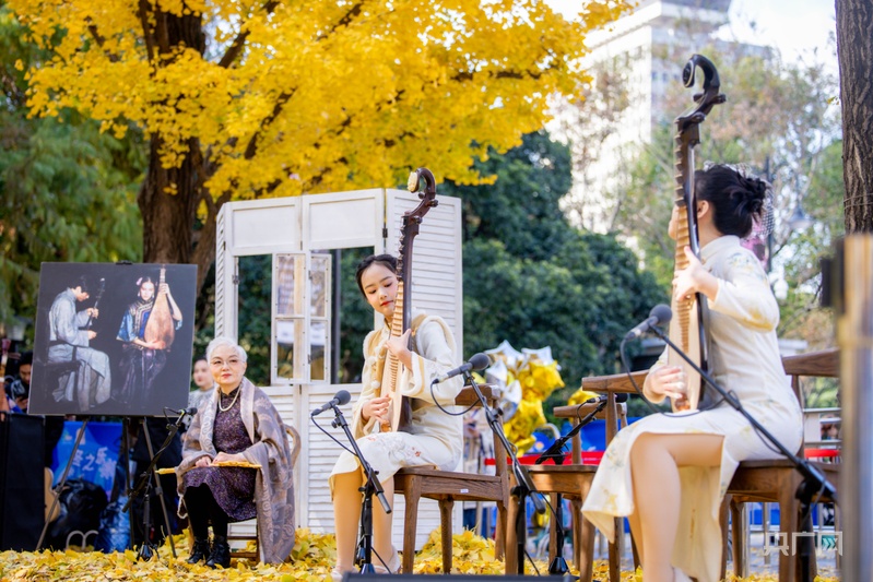 上海街头银杏迎来最佳观赏期 “银杏音乐会”奏响“金色奏鸣曲”(图3)