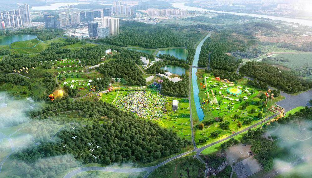 一同“森呼吸”广州增城森林光影音乐公园“五一”开园(图1)